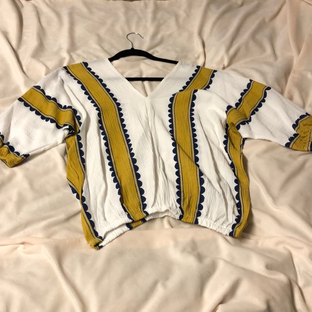 Cropped Striped Tunic